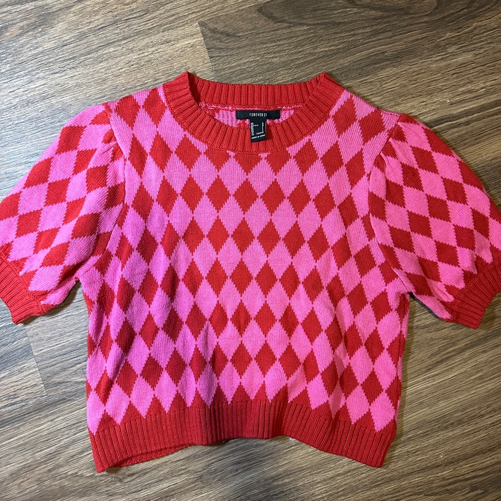 Short Sleeve Sweater Shirt